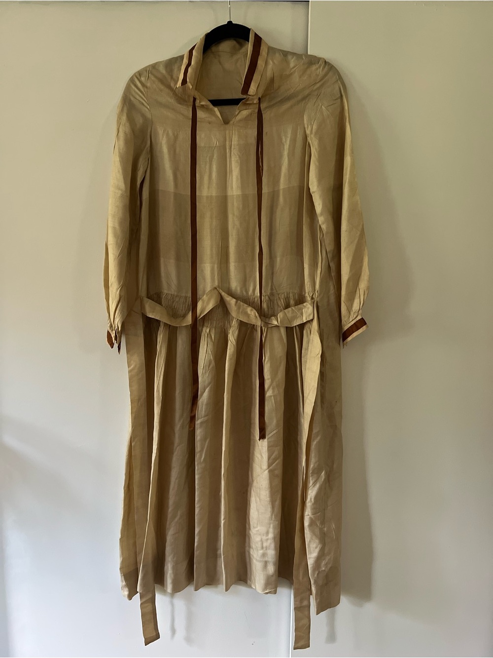 True 1920s homemade drop waist dress